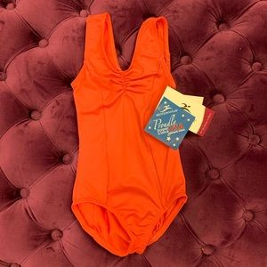 NWT Sunset coral tank leotard